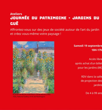 Atelier ludique : "Le jardin, terrain de jeux, de création et de protection"
