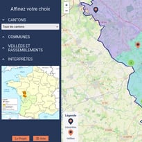 Carte interactive du patrimoine chanté des Deux-Sèvres