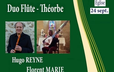 Hugo Reyne, flûte et Florent Marie, théorbe
